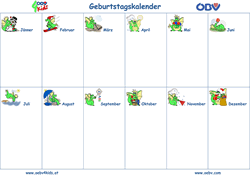Geburtstagskalender Bild: Geburtstagskalender
